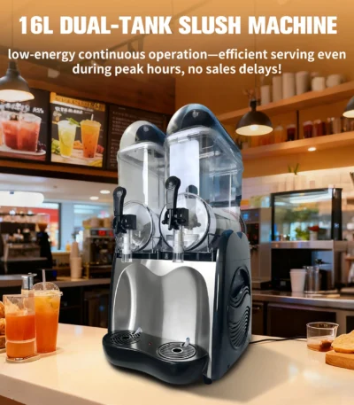 Best Commercial Slushy Machine - Expert 110V 860W Dual-Tank Apple-Shaped Frozen Drink Maker - Product image 19