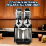 Best Commercial Slushy Machine - Expert 110V 860W Dual-Tank Apple-Shaped Frozen Drink Maker - Product image 20