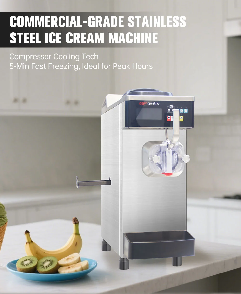Smartool - Best Professional Ice Cream Maker - Premium Smartool SW26RJL-F 26L/H 1600W