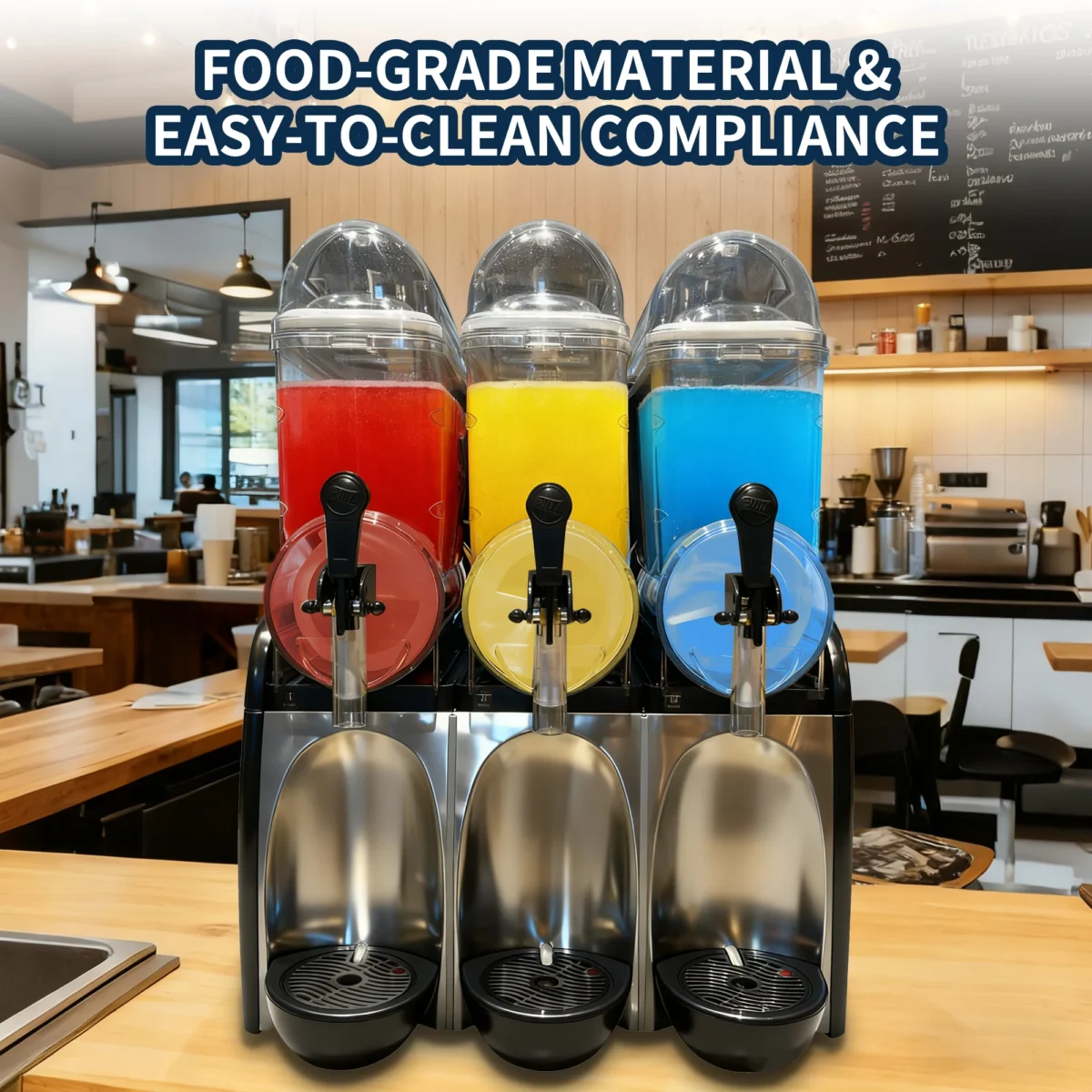 RL18-3 Commercial Three-Cylinder Slushy Machine – 1500W 49.5L Frozen Drink Maker - Product image 18