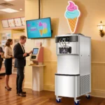 Vertical Stainless Steel Triple Head High Capacity Dual System Ice Cream Machine - Product image 7