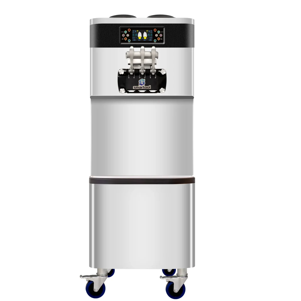 Vertical Stainless Steel Triple Head High Capacity Dual System Ice Cream Machine - Product image 10