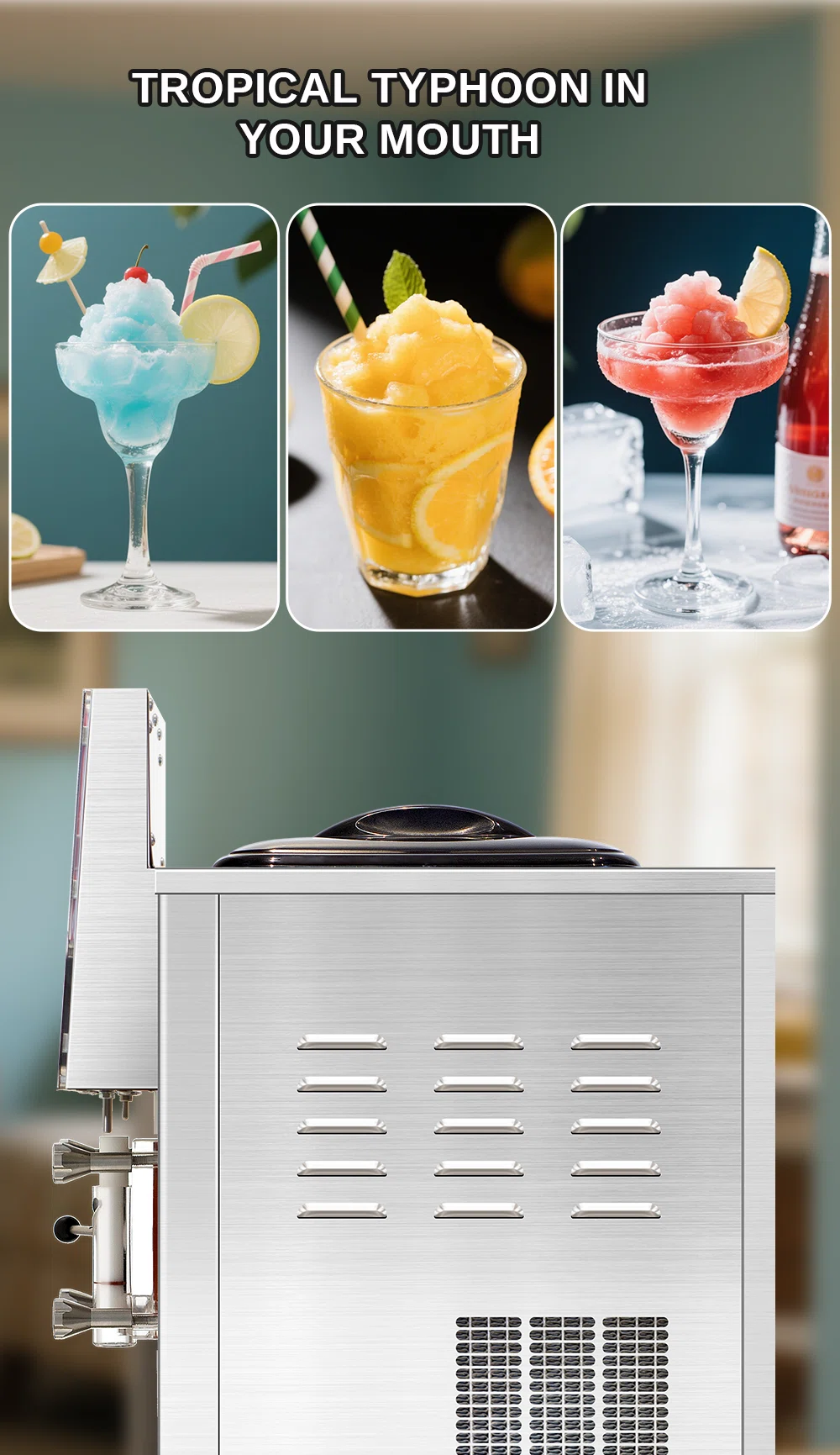 Smartool - Best Commercial Slushy Machine | Smartool XRF21 21L/H Single-Head Fully-Enclosed