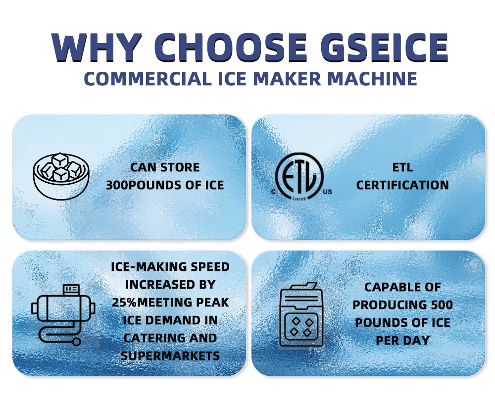 Smartool - Smartool BF500 Split Type Ice Maker - 500lbs/24H Commercial-Grade Square Ice Machine-BF500