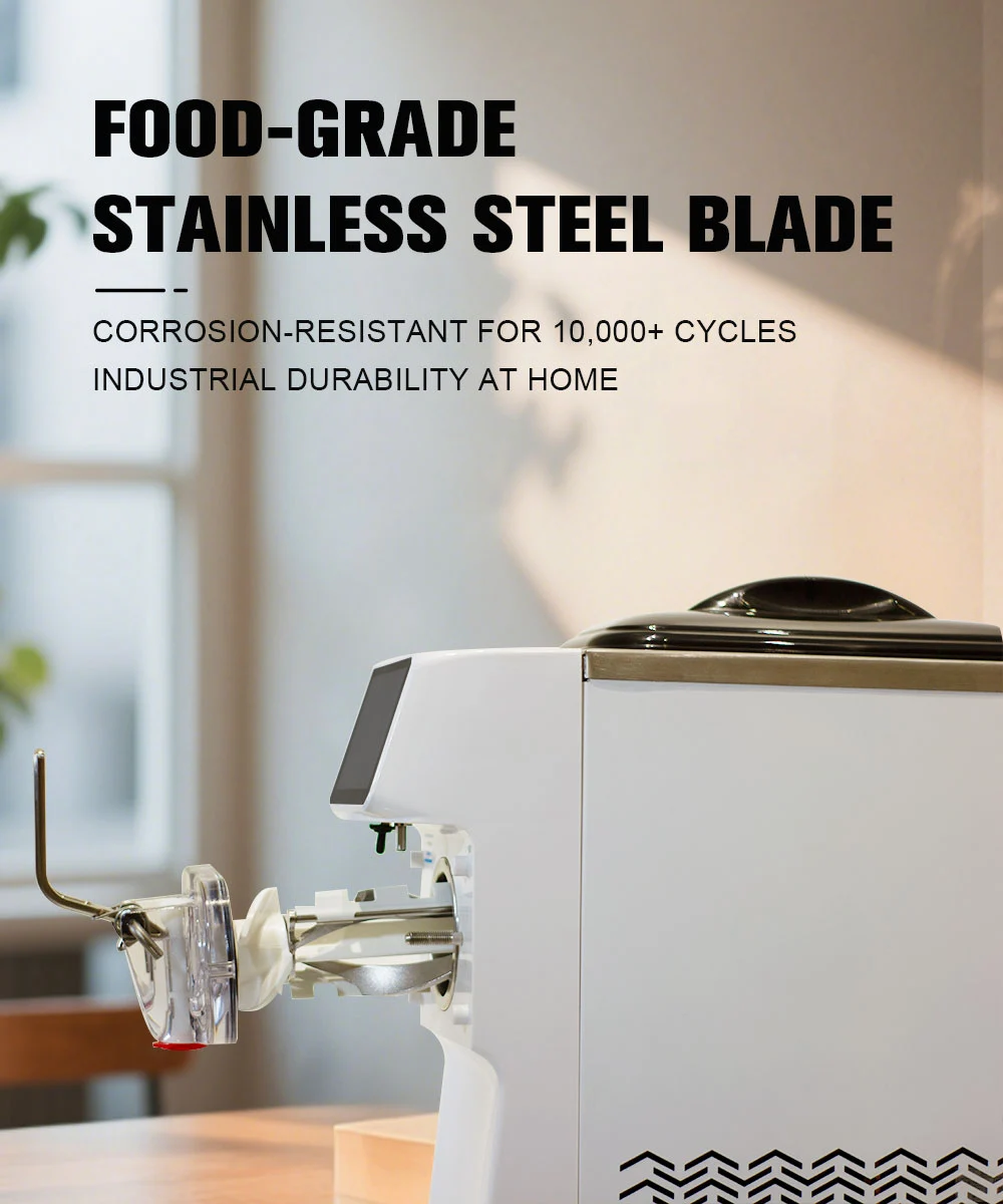 Smartool - Smartool Single Head Embraco Compressor Ice Cream Machine with 7-inch Capacitive Screen & One-Touch Cleaning-GT18RELW