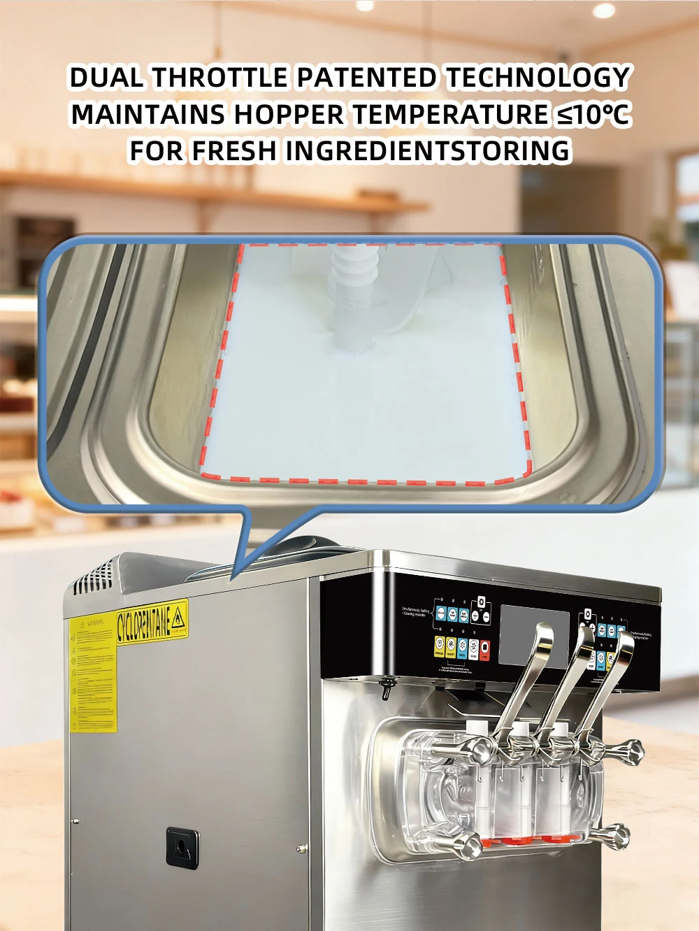 Smartool Commercial Soft Serve Ice Cream Machine - SW52REL-TF 4 Smartool - Smartool Commercial Soft Serve Ice Cream Machine - SW52REL-TF