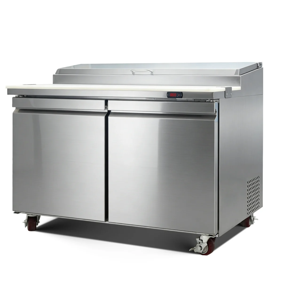 Smartool TSP47FC-2 Commercial Refrigerated Sandwich/Salad Prep Table - 15 Cu Ft 6-Tray Stainless Steel - Image 2
