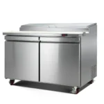 Smartool TSP47FC-2 Commercial Refrigerated Sandwich/Salad Prep Table - 15 Cu Ft 6-Tray Stainless Steel - Image 2
