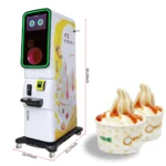 Smartool BA18-100C3 Fully Automatic Intelligent Unmanned Ice Cream Vending Machine with Touch Screen & Sterilization System - Image 3