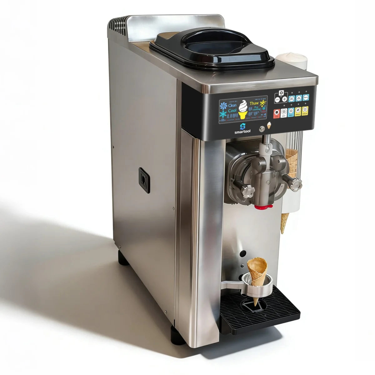 Smartool SW26-BA Semi-Automatic Ice Cream Machine - 20-26L/H Commercial Grade Ice Cream Maker - Image 3