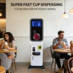 Smartool BA18-100C3 Fully Automatic Intelligent Unmanned Ice Cream Vending Machine with Touch Screen & Sterilization System - Image 5