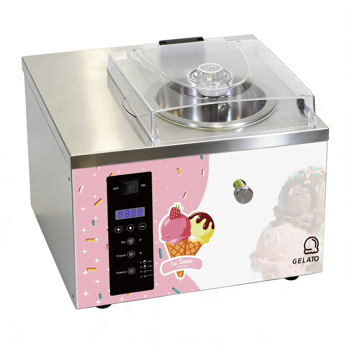 Smartool Multifunctional Commercial Ice Cream Machine (With Disinfection System) - Hard & Soft Ice Cream Maker - Image 2